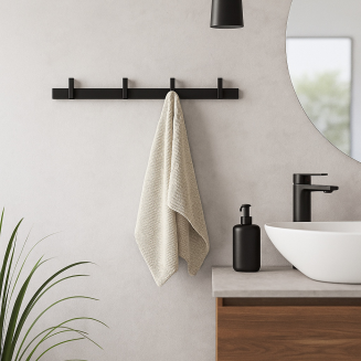 Wieszak ścienny Zack Cadore 40 cm czarny - 3