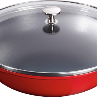  Cast iron wok with lid Staub - 30 cm, Red - 2