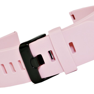Pasek silikonowy RÓŻOWO-CZARNY U15-20-9 - 2