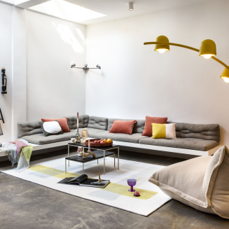 Poduszka Fatboy Square Pillow Velvet Taupe - 5