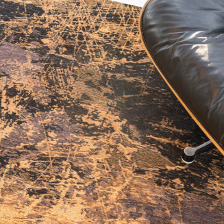  Louis de Poortere Mad Men Cracks deep mine round rug - 3