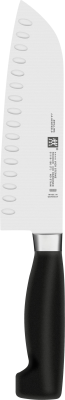  Santoku knife with Zwilling Four Star grooves - 18 cm