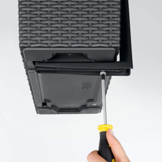  Balcony holders for Lechuza Balconera flower pots, black - 4