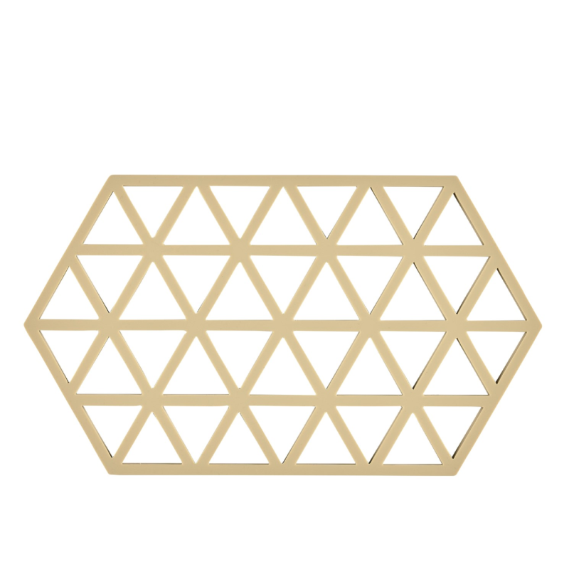  Zone Denmark Triangles Warm Sand Dish Mat 24x14 cm