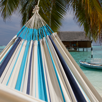  La Siesta Caribena aqua blue single hammock - 6