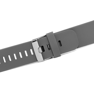 Pasek silikonowy SZARO-SREBRNY U15-20-6 - 3