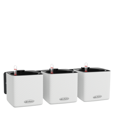  Lechuza Cube Color Home Kit wall flowerpot, white