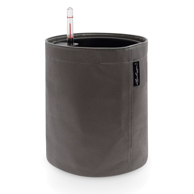  Lechuza Trendcover Leather flowerpot VEGE 23 anthracite