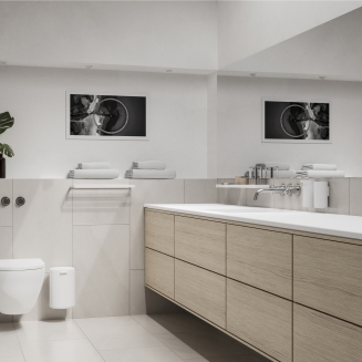 Reling podwójny na ręczniki Zone Denmark Rim White 44 cm - 4