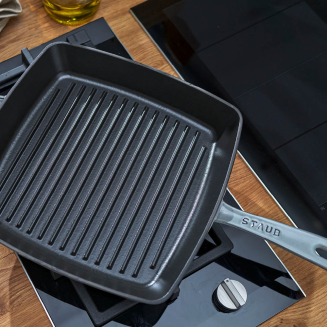  Staub square cast iron grill pan - 30 cm, graphite - 4