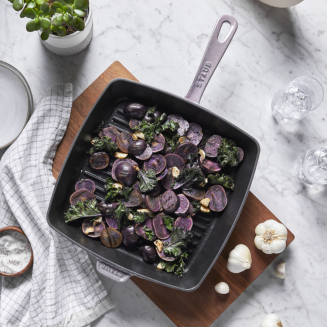  Staub square cast iron grill pan - 30 cm, graphite - 6