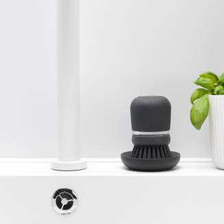  Brabantia Sink Side dishwashing brush with liquid dispenser, dark gray - 12