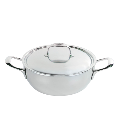  Deep frying pan with 2 handles Demeyere Atlantis 7 - 24 cm