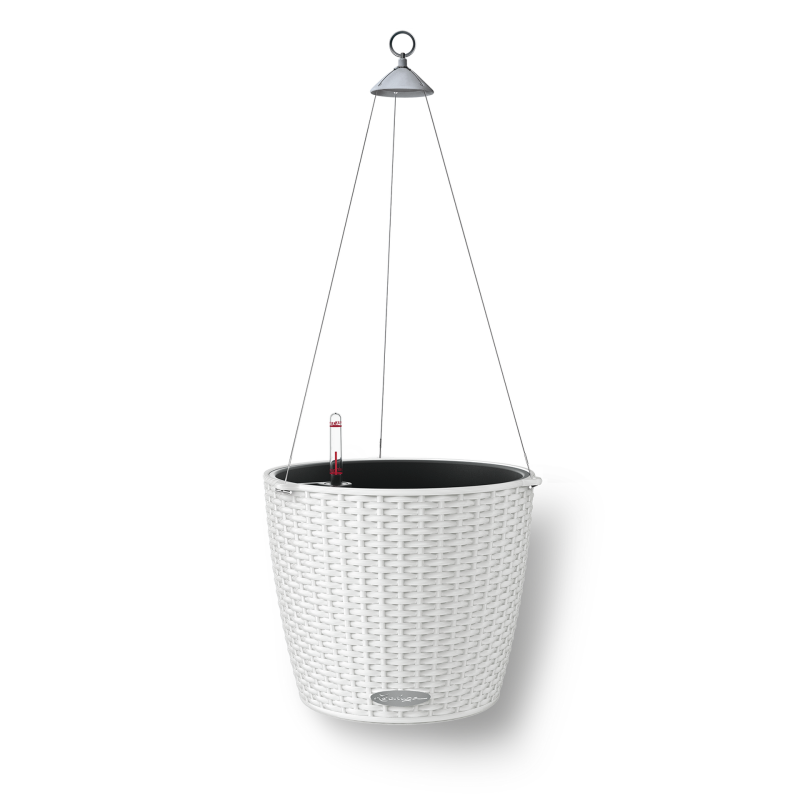  Lechuza Nido Cottage 28 flowerpot white