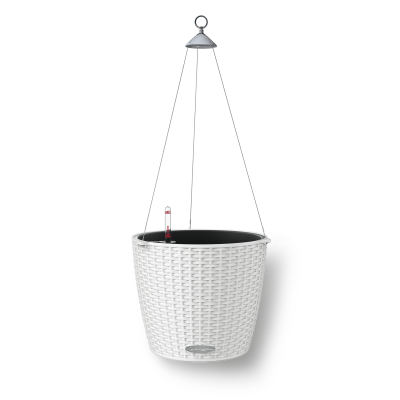  Lechuza Nido Cottage 28 flowerpot white