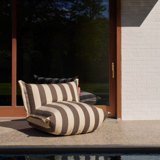 Fotel Fatboy The BonBaron Outdoor Stripe Cacao 120x120x75 cm - 12