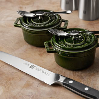  Mini round cast iron pot Staub - 250 ml, Green - 2