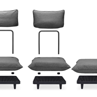  Fatboy Paletti Set Medium Rock Gray garden sofa - 3