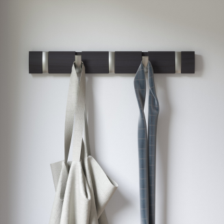  Umbra Flip hanger with 5 Driftwood-Nickel hooks - 8