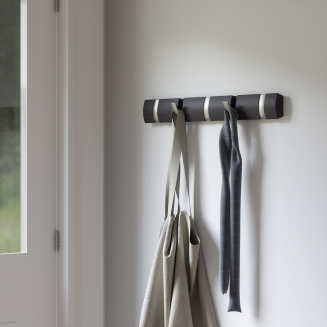  Umbra Flip hanger with 5 Driftwood-Nickel hooks - 9