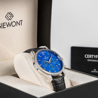 Zegarek Męski Giewont Chronograph Sapphire Czarno Niebieski GW6310-A3 - 7