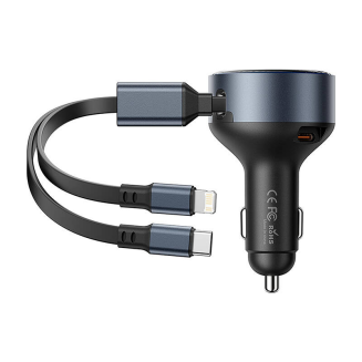 Zestaw VENTION ładowarka samochodowa 30W + kabel USB-C-Lightning - 2