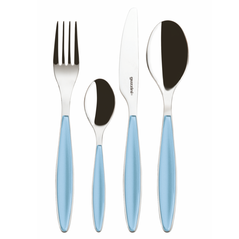  Guzzini Feeling cutlery set, 24 pieces, light blue
