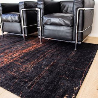  Louis de Poortere Mad Men Griff soho copper round rug - 5