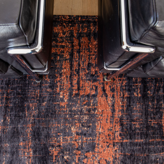  Louis de Poortere Mad Men Griff soho copper round rug - 11