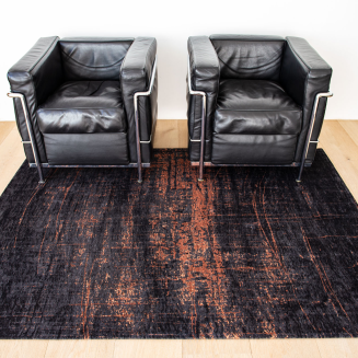  Louis de Poortere Mad Men Griff soho copper round rug - 2