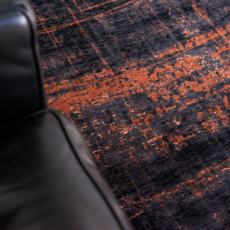  Louis de Poortere Mad Men Griff soho copper round rug - 6