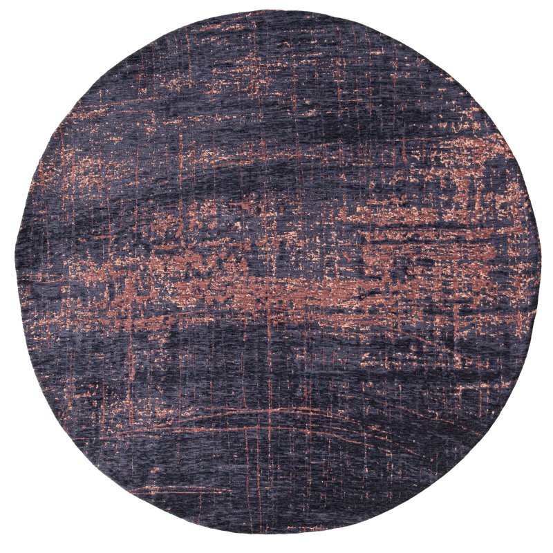  Louis de Poortere Mad Men Griff soho copper round rug