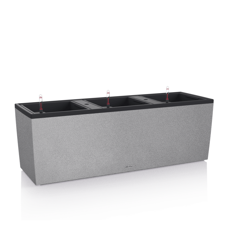  Lechuza Trio Stone planter 40 stone gray