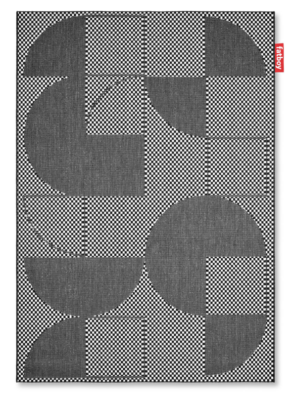 Fatboy Carpretty Petit Jigsaw Black/White outdoor rug 160x230 cm