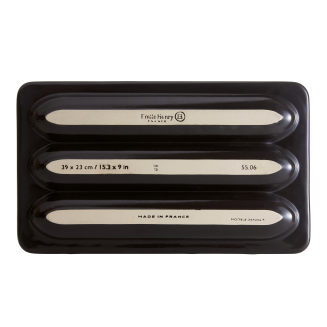Emile Henry black baking pan for Parisian baguettes - 3