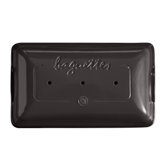 Emile Henry black baking pan for Parisian baguettes - 4