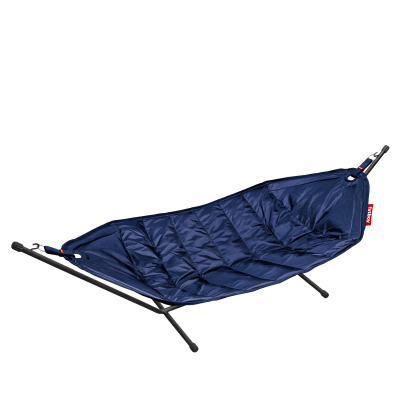  Fatboy Headdemock Dark Blue hammock with black stand