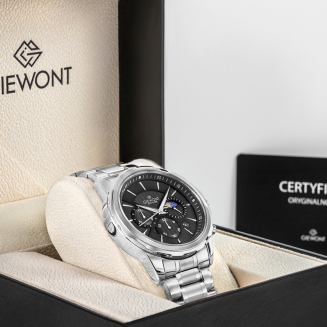 Zegarek Męski Giewont Chronograph Sapphire Srebrny GW9460-B2 - 7