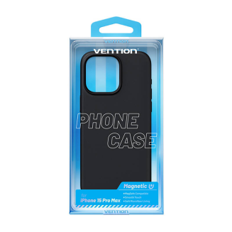 Etui Silikonowe Vention KUFB0-40 do iPhone 15 Pro Max (czarny) - 4