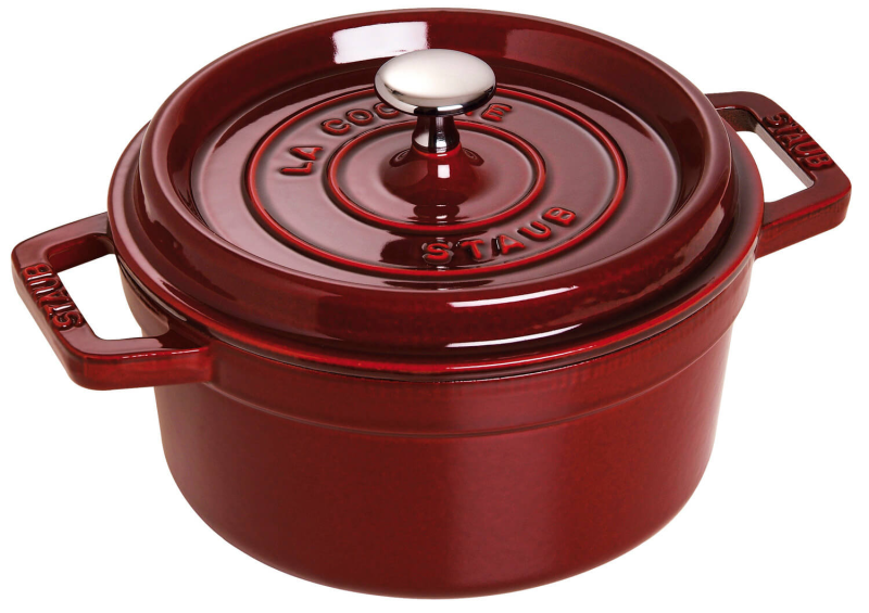  Staub round cast iron pot - Grenadine, 2.6 ltr