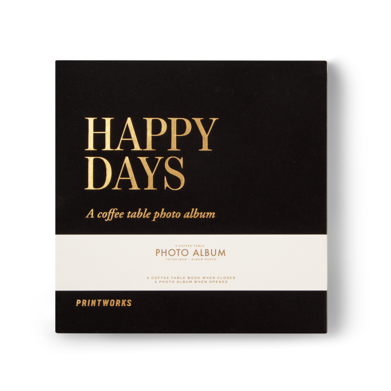 Fotoalbum - Happy Days Black S | PRINTWORKS