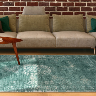  Louis de Poortere Fading World Medallion jade rug - 10