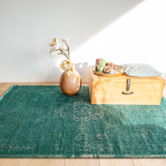  Louis de Poortere Fading World Medallion jade rug - 9