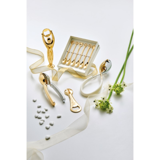  Casa Bugatti Portafortuna Gold espresso spoon set, 6 pcs - 2
