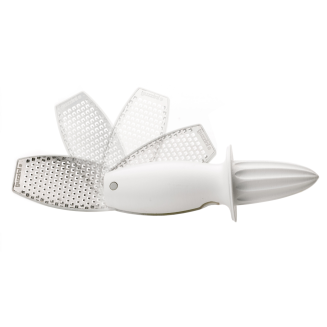 Guzzini My Kitchen Squeeze&Grate citrus juicer with grater, gray - 4