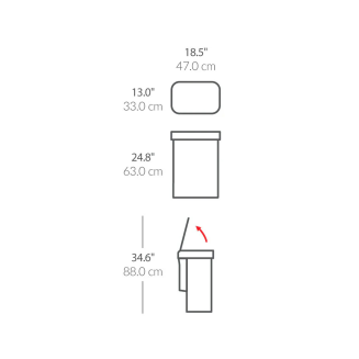  Simplehuman Sensor Liner Pocket 58l basket with motion and voice sensor, steel - 6