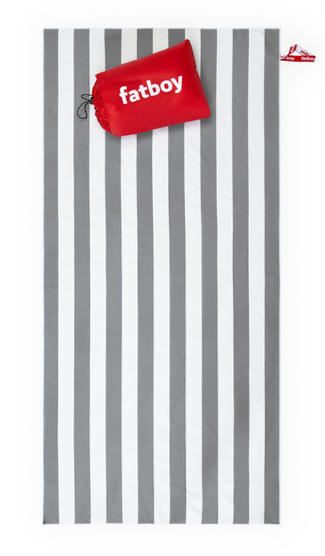  Fatboy Beach Baggy Stone Gray beach towel with cushion
