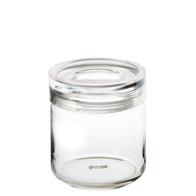  Glass kitchen container 750ml Guzzini Latina white