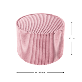  Wigiwama Pouffe Pink Mousse Children's Pouffe - 3