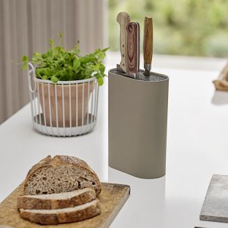  Zone Denmark Singles Taupe Knife Block - 4